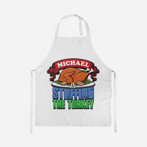 Stuffing The Turkey Personalized Apron