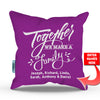 Together We Make A Family Personalized Throw Pillow Cover - 18