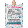 To My Granddaughter -  Personalized Blanket