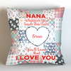 Grandma Whenever You Touch This Personalized Throw Pillow Cover - 18