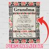 You Will Always Be Our Grandma Personalized Blanket