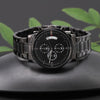 Timeless Love Black Chronograph Watch For Dad