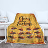 Grandma’s Little Turkeys Personalized Blankets