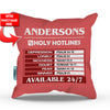 Holy Hotlines Personalized Throw Pillow Cover - 18