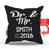 Dr and Mrs - Personalized Throw Pillow Cover - 18