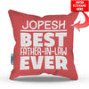 Father-In-Law Personalized Throw Pillow Cover - 18