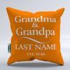 Grandma and Grandpa Personalized Throw Pillow Cover - 18