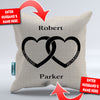 Husband and Wife Personalized Throw Pillow Cover - 18