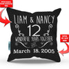Relationship Anniversary Personalized Throw Pillow Cover - 18