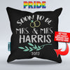 Soon to Be Mr and Mrs Personalized  Throw Pillow Cover - 18