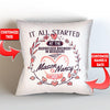 It All Started at Personalized Throw Pillow with Insert